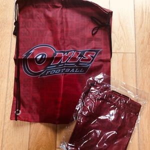 🦉 Temple university football NCAA drawstring bags 🦉